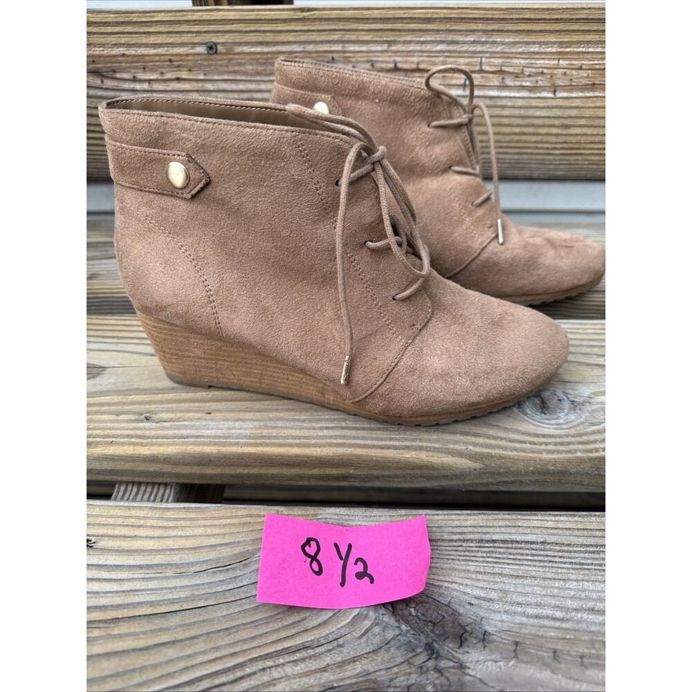 Dr. Scholl's Conquer Military Durable Utilitarian Chic Vegan Ankle Wedge Bootie